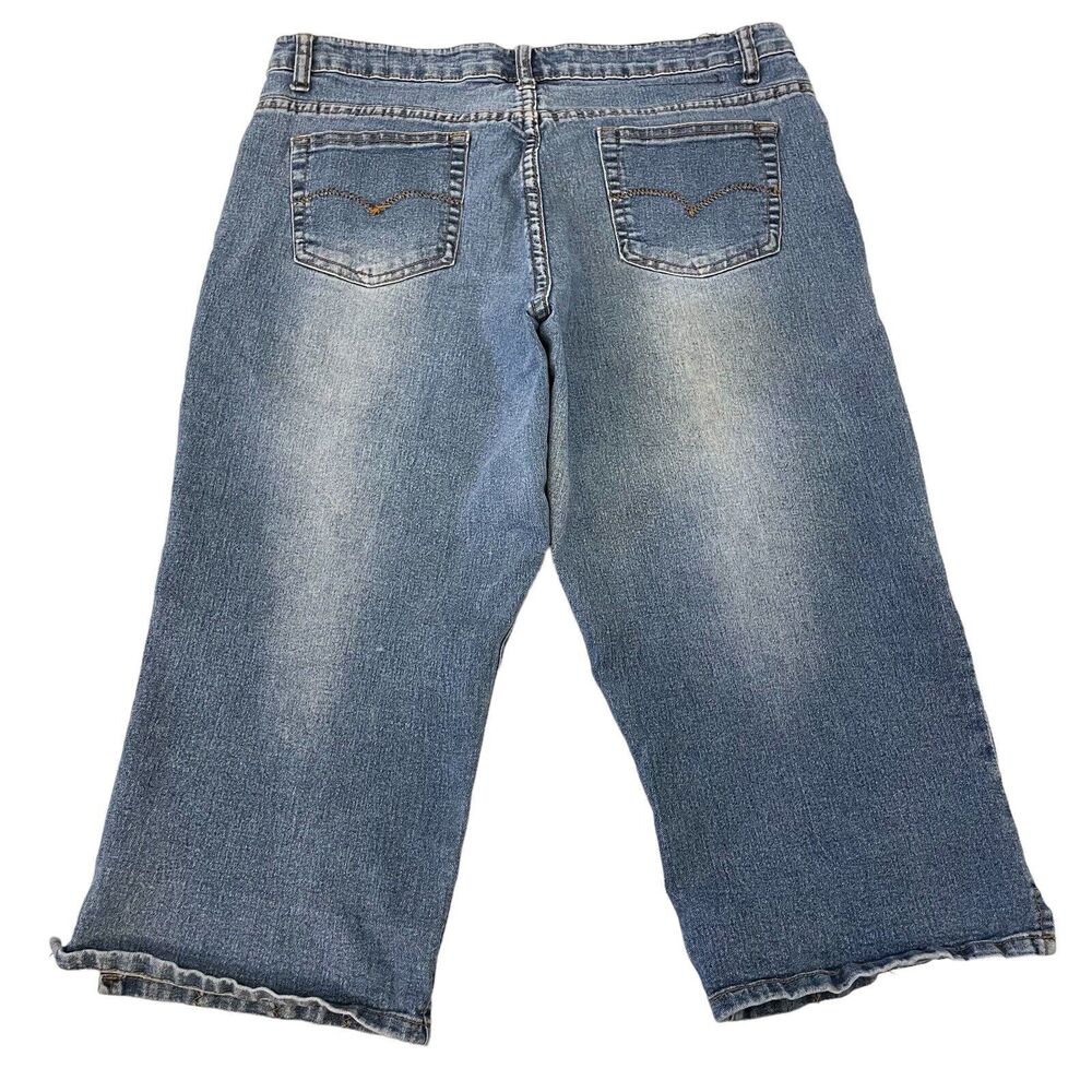Street Code New York Embellished Jeans Stretch Women Size 13/14 Studded - Picture 11 of 15